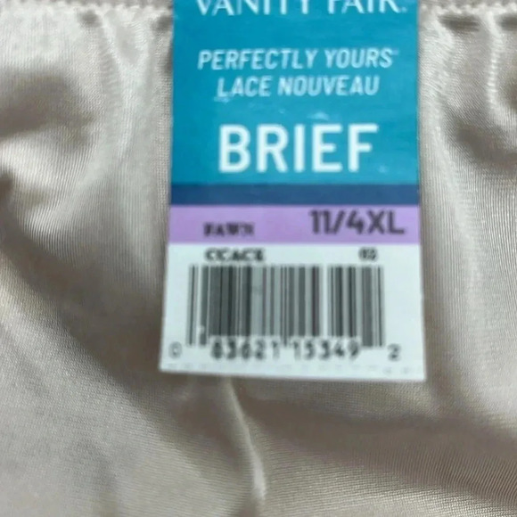 NWT Vanity Fair Set of #2 Perfectly Yours Lace Nouveau Brief Women’s 11/4XL - Picture 5 of 11